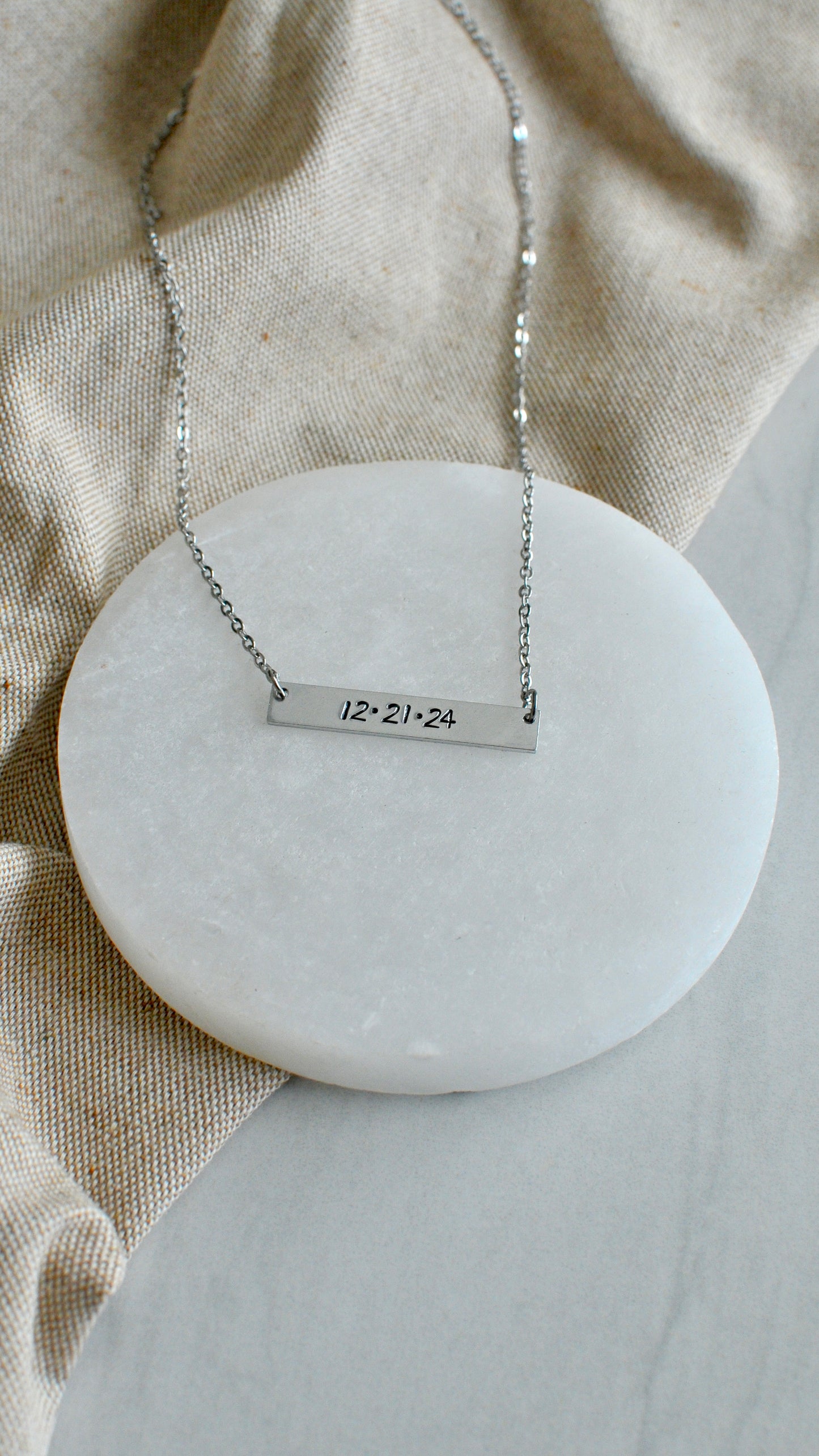 Custom Stamped Necklace