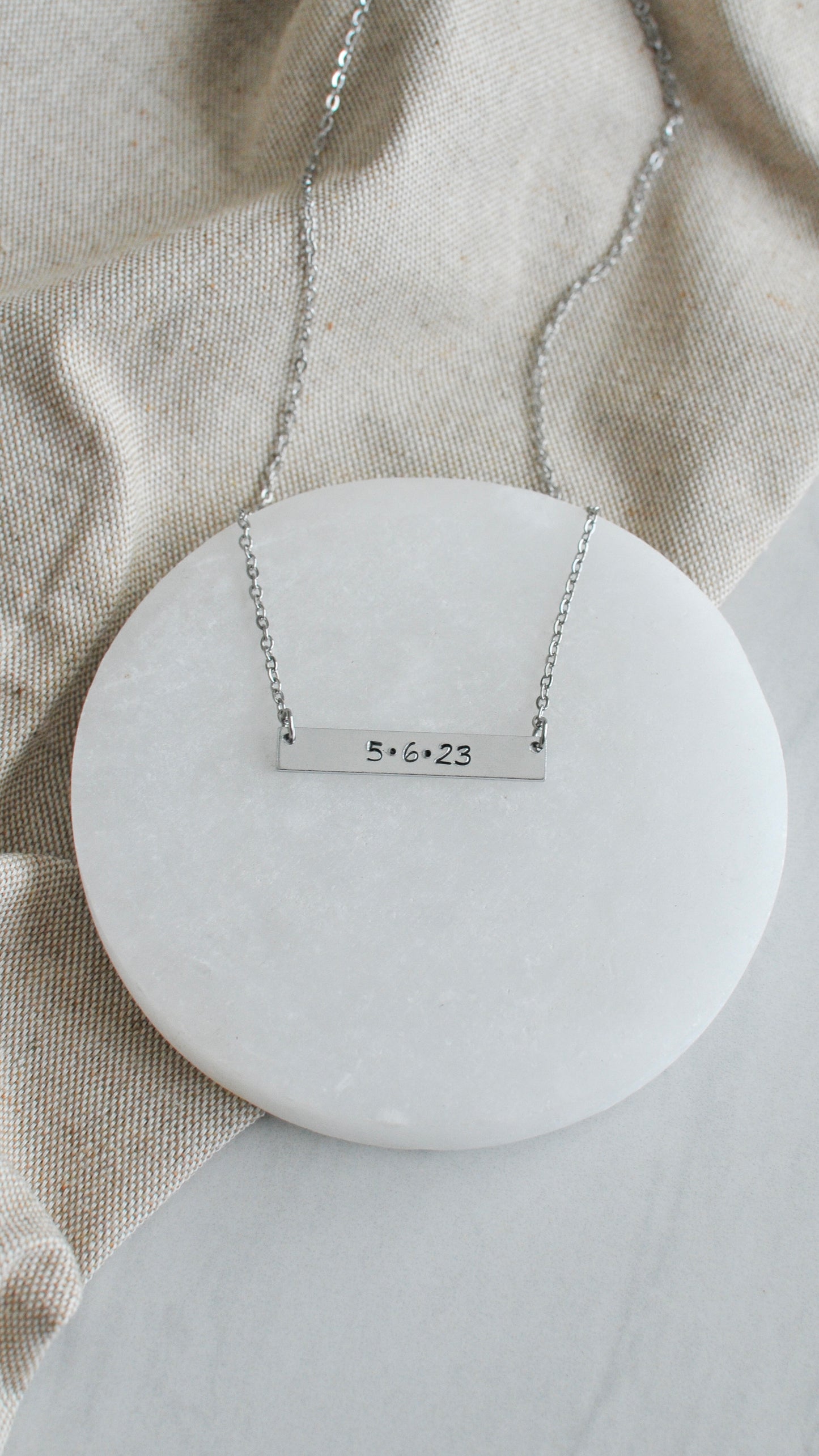 Custom Stamped Necklace