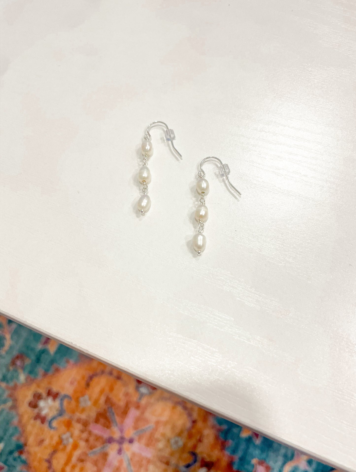 Bridal Pearl Drop Earrings