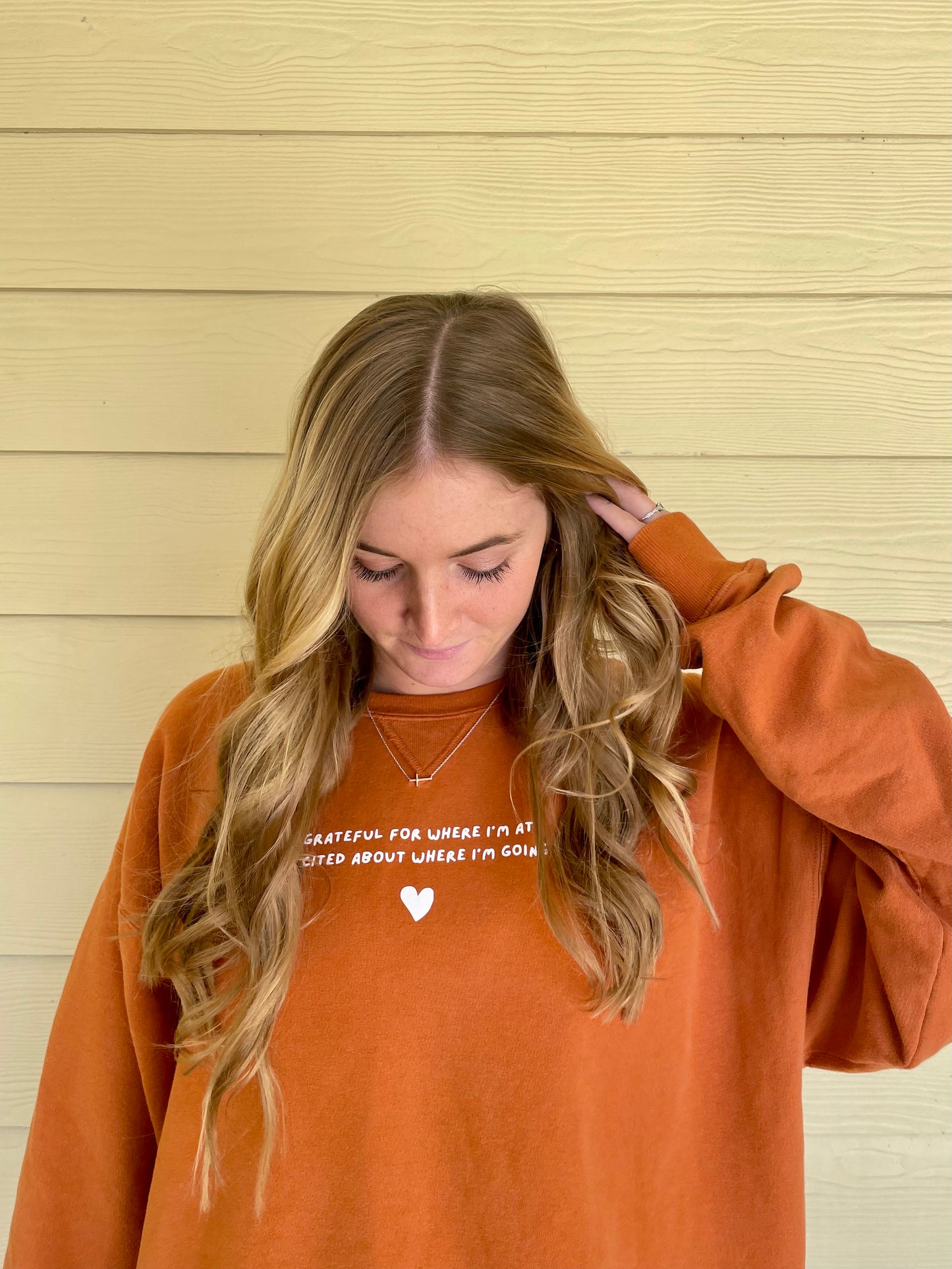 Grateful Burnt Orange Crewneck