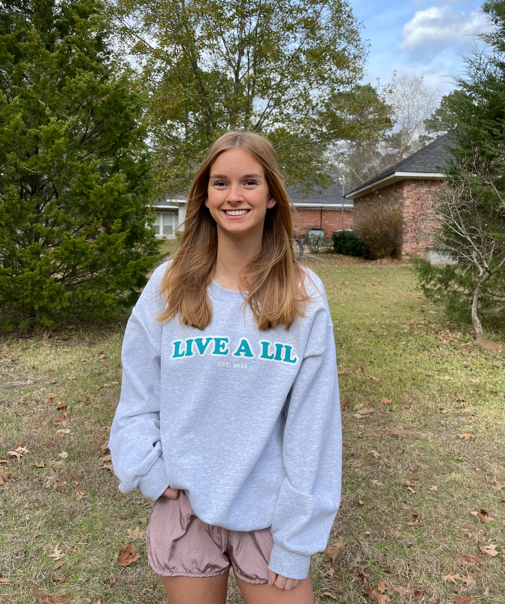 Teal Live A Lil Crewneck